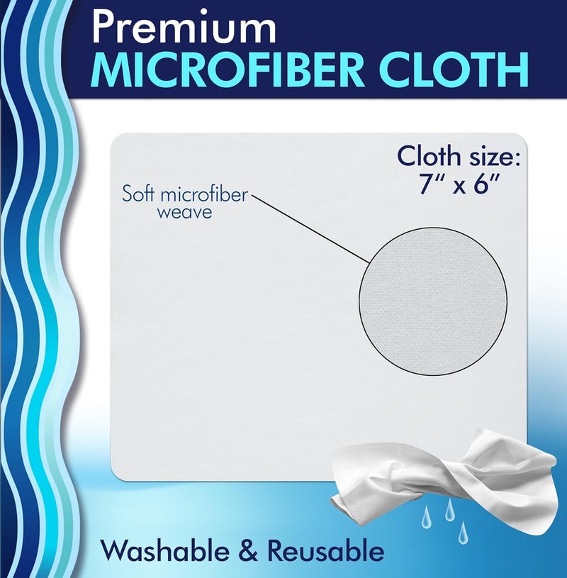ClearView Lens Cleaner Kit – 4 Bottles + 4 Microfiber Cloths | Streak-Free Eyeglass & Screen Cleaning Spray | Safe for AR & Blue-Light Lenses | 8 oz + Travel Sizes - Image 5
